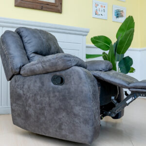 Grey One Seater Recliner Sofa1