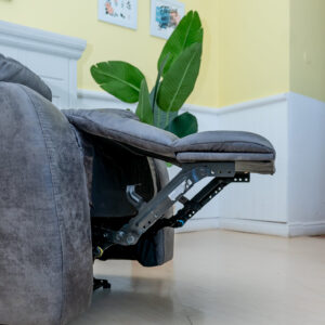 Grey One Seater Recliner Sofa3