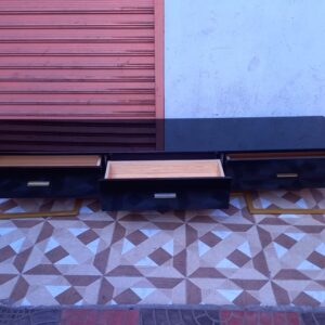 Metallic Frame Wooden TV Cabinet3