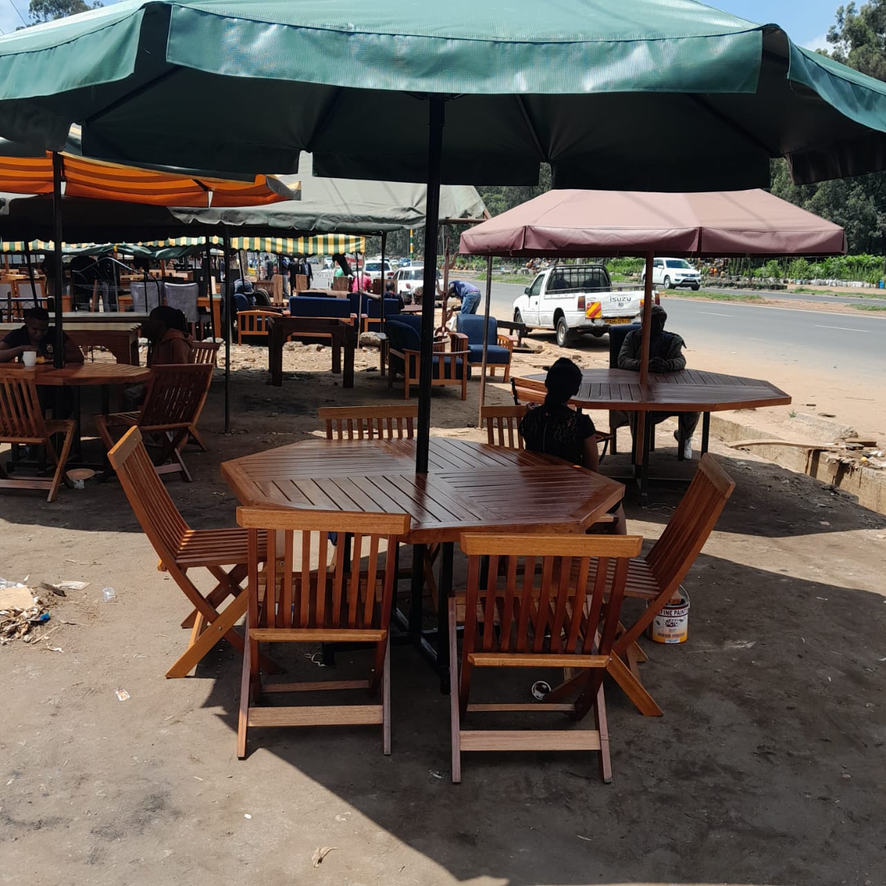 Foldable Wooden Outdoor Dining Set Foldable Wooden Outdoor Dining Set