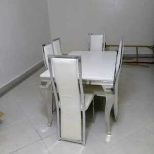 white dining set