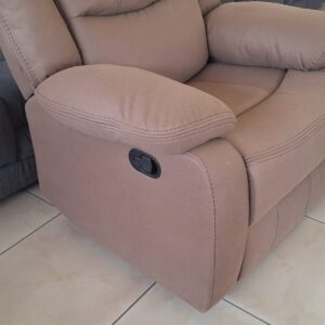 Brown One Seater Recliner Sofa (3)