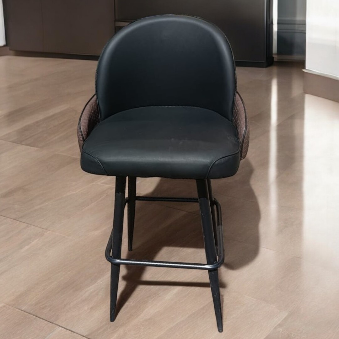Rotating Kitchen Stool (1) Black Swivel Kitchen Stool
