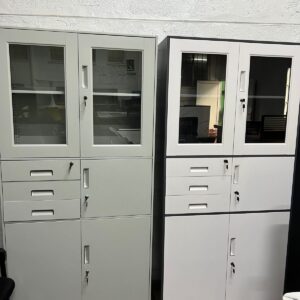 half glass safe cabinet