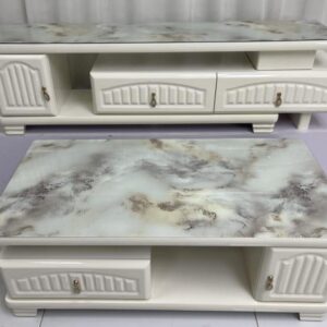 Matching coffee table and TV stand