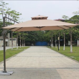 Solar panel umbrella